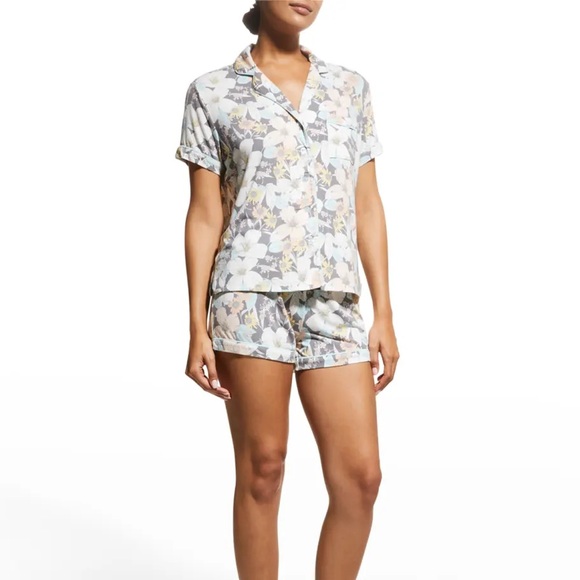 PJ Salvage Pajama Shorts Set Pastel Dreams Floral Print - Picture 3 of 8